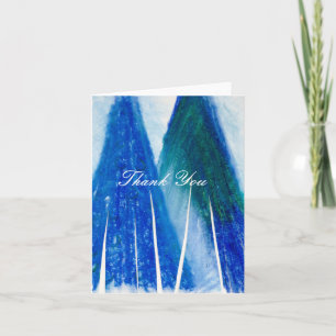 Cartão De Agradecimento Thank You - Blue Light's Dancin' Around