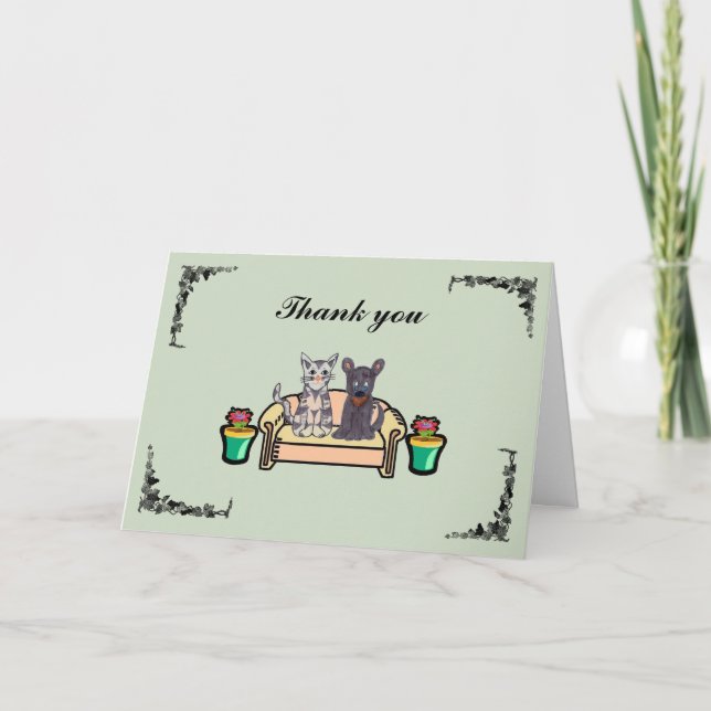 Cartão De Agradecimento Thank you card (Frente)