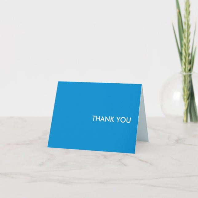 Cartão De Agradecimento Thank you card--"blue dream" (Frente)