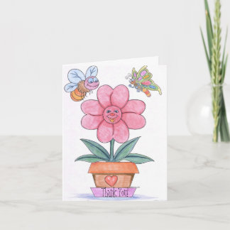 Cartão De Agradecimento Thank You Card (cartoon)