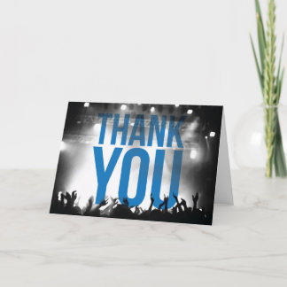 Cartão De Agradecimento Thank You Card - Concert Theme