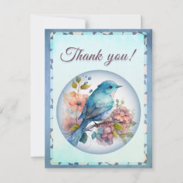 Cartão De Agradecimento thank you card, elegant and chic