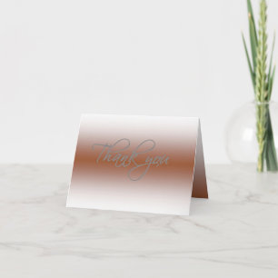 Cartão De Agradecimento Thank you card - Faded Coppertone