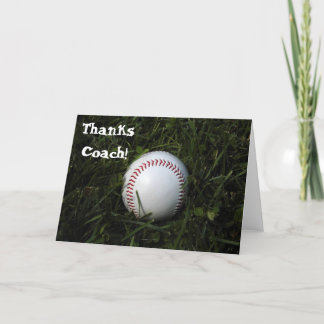 Cartão De Agradecimento Thank You Card For Baseball Coach