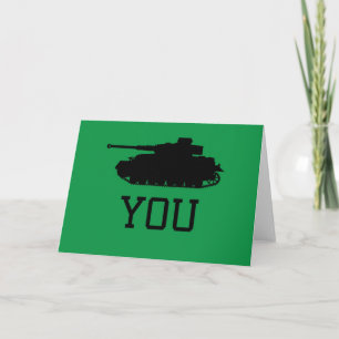 Cartão De Agradecimento Thank You Card - Funny Tank Design