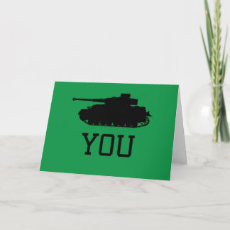 Cartão De Agradecimento Thank You Card - Funny Tank Design