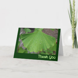 Cartão De Agradecimento Thank you card - ginko biloba