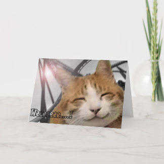 Cartão De Agradecimento Thank You Card - Happy Cat