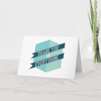 Cartão De Agradecimento Thank You Card - Modern Geometric Style