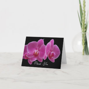 Cartão De Agradecimento Thank You Card -- Orchids