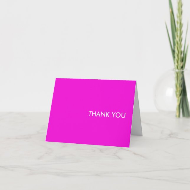 Cartão De Agradecimento Thank you card--"purple people pleaser" (Frente)