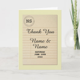 Cartão De Agradecimento Thank You Cards Bridal Library Wedding Author