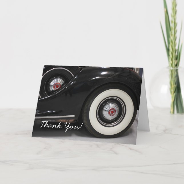 Cartão De Agradecimento Thank You Classic Packard car greeting card (Frente)