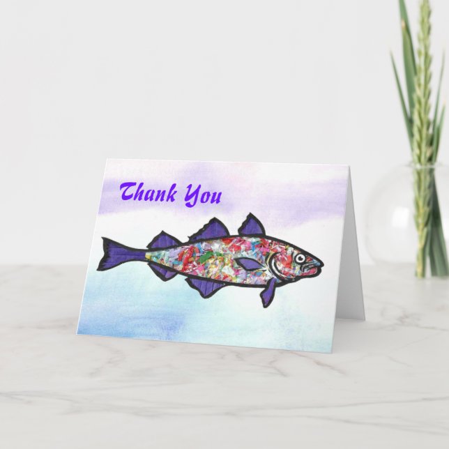 Cartão De Agradecimento Thank You Cod (Frente)