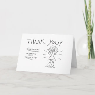 Cartão De Agradecimento Thank You! Crazyhair Card - Color it Yourself