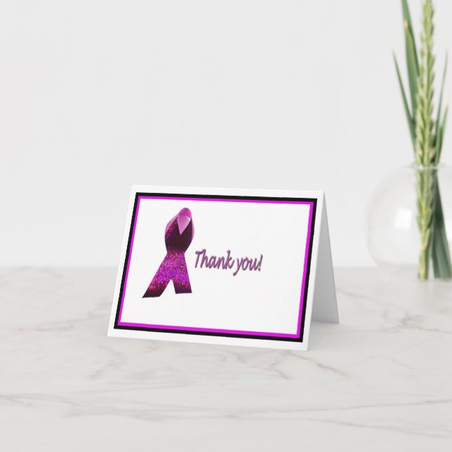 Cartão De Agradecimento thank you cure SIMPLE (Frente)