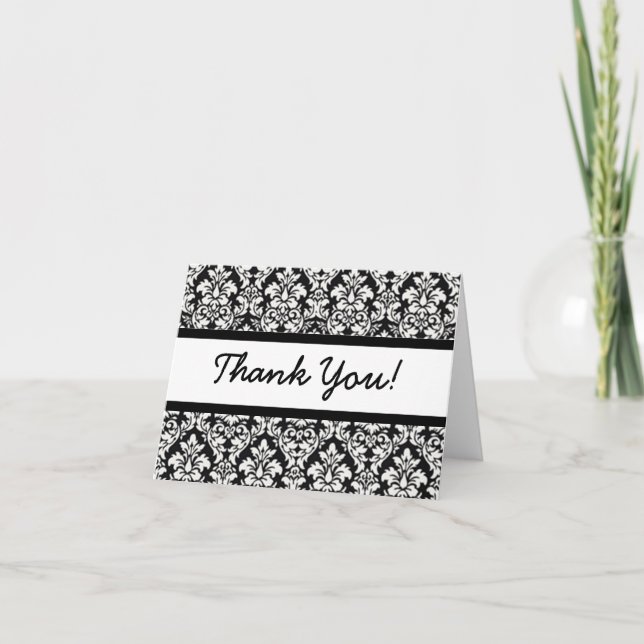 Cartão De Agradecimento Thank You (customize font & color) (Frente)