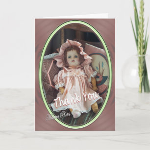 Cartão De Agradecimento Thank You Doll