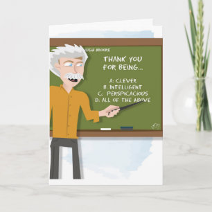 Cartão De Agradecimento Thank You for Being Smart - Thank You Card