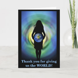 Cartão De Agradecimento Thank you for giving us the WORLD adoption cards