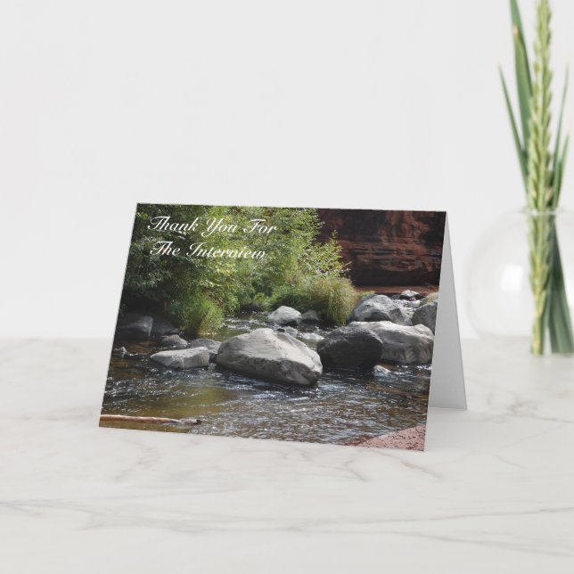 Cartão De Agradecimento Thank You For The Interview Card (Frente)