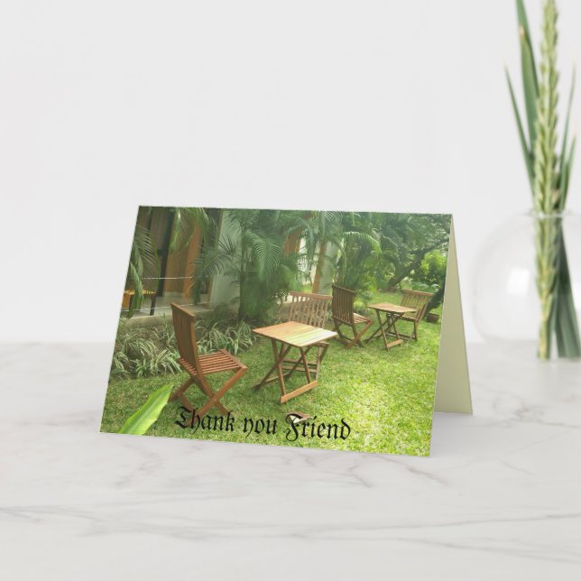 CARTÃO DE AGRADECIMENTO THANK YOU FRIEND (Frente)