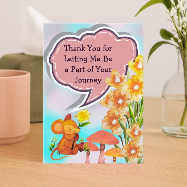 Cartão De Agradecimento Thank You From Your Therapist – Nature Design (Criador carregado)