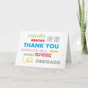 Cartão De Agradecimento Thank You greeting card