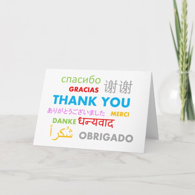Cartão De Agradecimento Thank You greeting card (Frente)