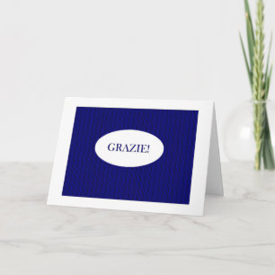Cartão De Agradecimento Thank You in Italian