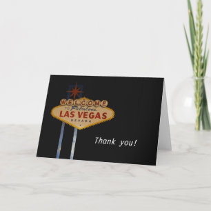Cartão De Agradecimento Thank you! Las Vegas Card