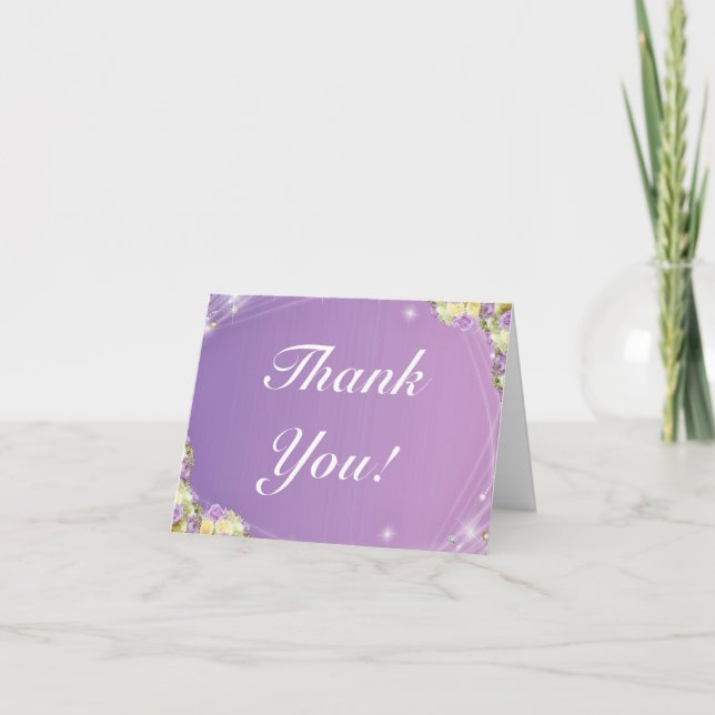 Cartão De Agradecimento Thank You - Note Card (Frente)