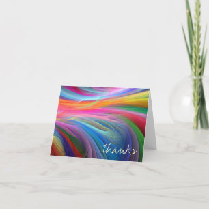 Cartão De Agradecimento Thank you Notes in Colorful Design