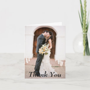 Cartão De Agradecimento Thank You Photo Wedding Note Card