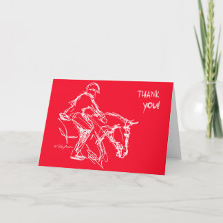 Cartão De Agradecimento Thank You Pony! Card- Red