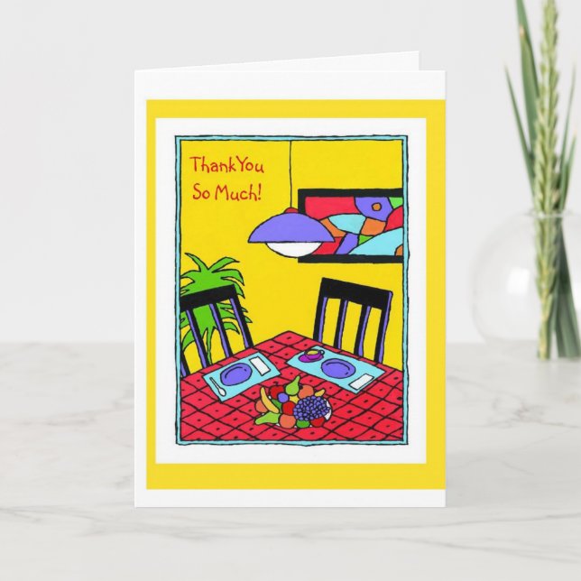 Cartão De Agradecimento Thank You-So Much! (Frente)