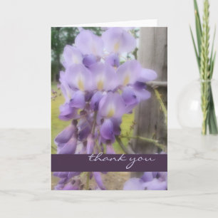 Cartão De Agradecimento Thank You - Soft Focus Wisteria