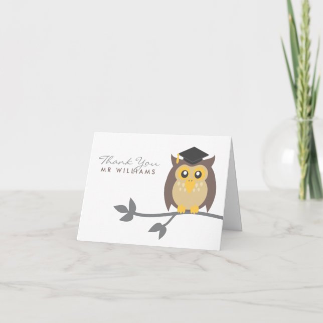 Cartão De Agradecimento Thank You Teacher Card (Frente)