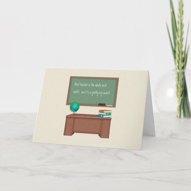 Cartão De Agradecimento Thank You Teacher Cards (Frente)