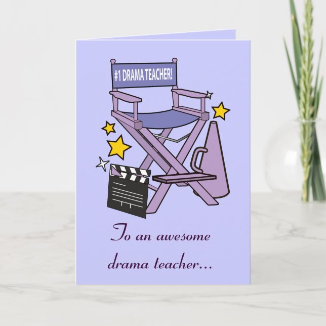 Cartão De Agradecimento Thank You To My Drama Teacher: Play (Frente)