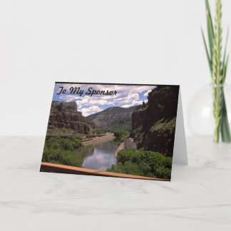 Cartão De Agradecimento Thank you To My Sponsor