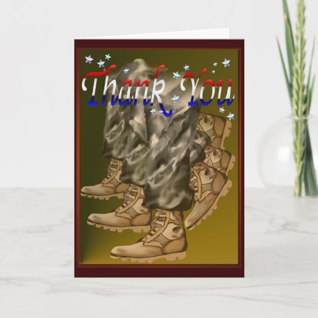 Cartão De Agradecimento Thank You Vets Cards (Frente)