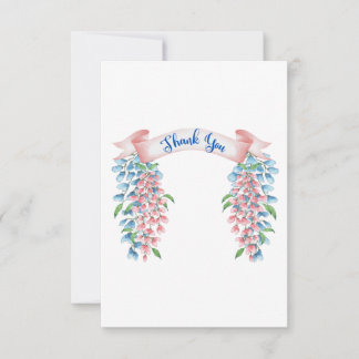 Cartão De Agradecimento Thank You Wisteria Flowers