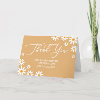 Cartão De Agradecimento Thank yoy card boho Daisies