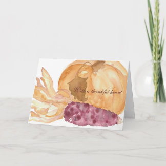 Cartão De Agradecimento Thankful - Autumn