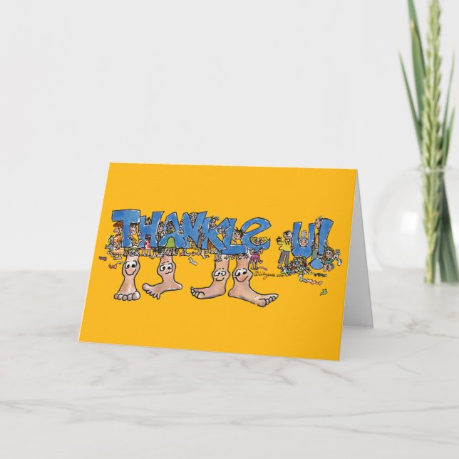 Cartão De Agradecimento Thankle You Thank You Card (Frente)