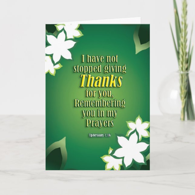 Cartão De Agradecimento Thanks 4U (Frente)