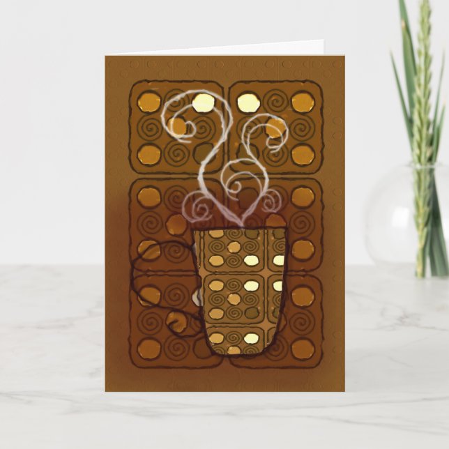 Cartão De Agradecimento Thanks a Latte' thank you greeting card (Frente)