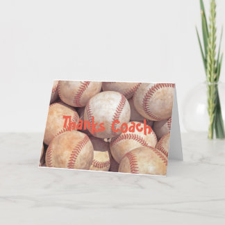 Cartão De Agradecimento Thanks Coach customer greeting cards