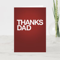 Thanks Dad